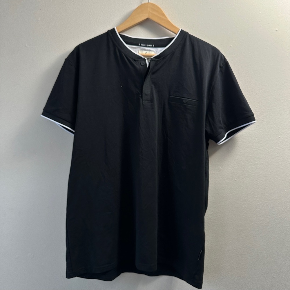 Scott James Polo Shirt Men's Short Sleeve
Casual Classic Fit Pullover Black XL